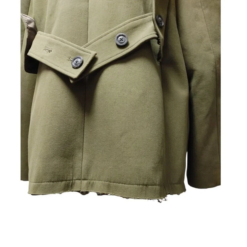 Military Double Breasted Coat by Realzz Official Sz L